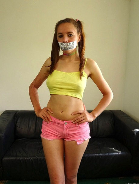 Submissive teen gets deepthroated and plowed
